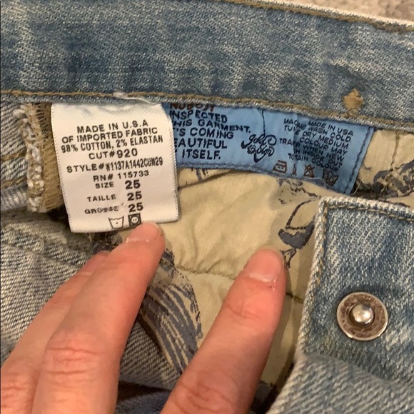 Gold sign light denim jeans - Picture 4 of 5